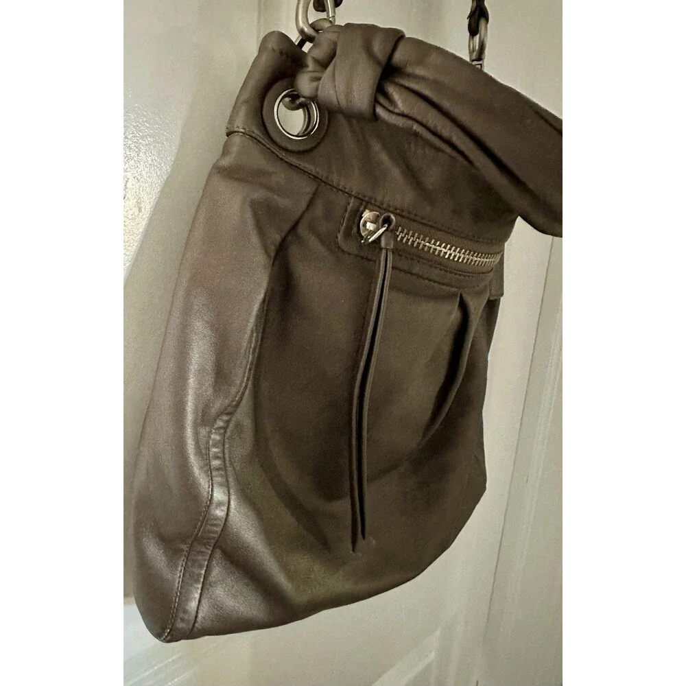 Coach Bag Parker Hippie Crossbody Shoulder Bag Metallic Taupe Beauty 13411